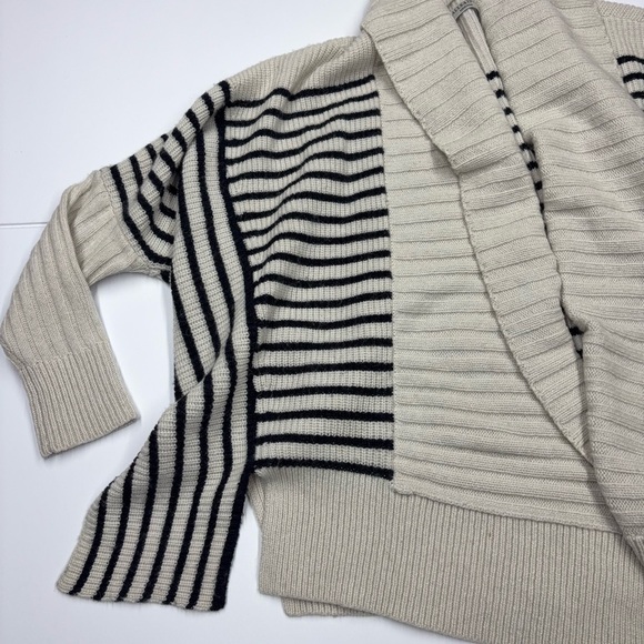 ALLSAINTS Thorpe Striped Open Cardigan Wool Alpaca Blend Size M - Picture 12 of 12